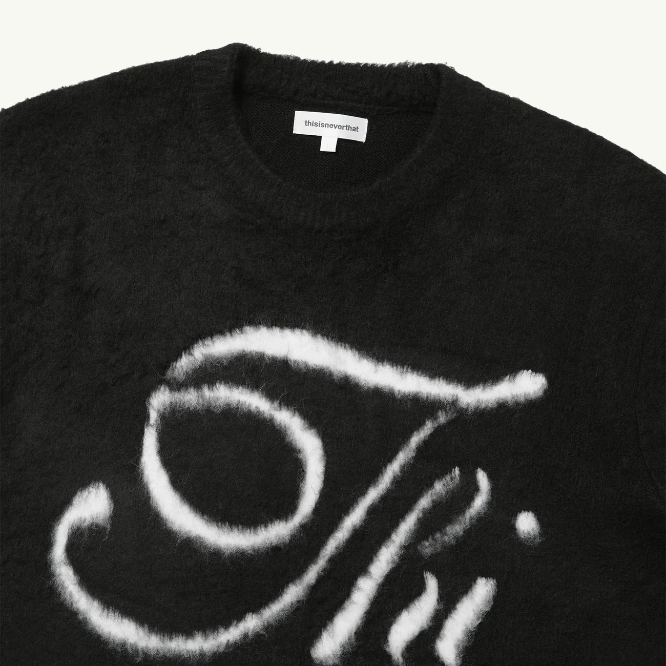 THI Logo Knit Sweater - Black