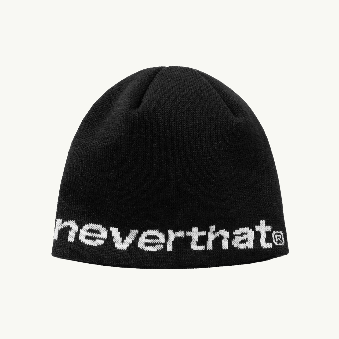 SP-Logo No Cuff Beanie - Black