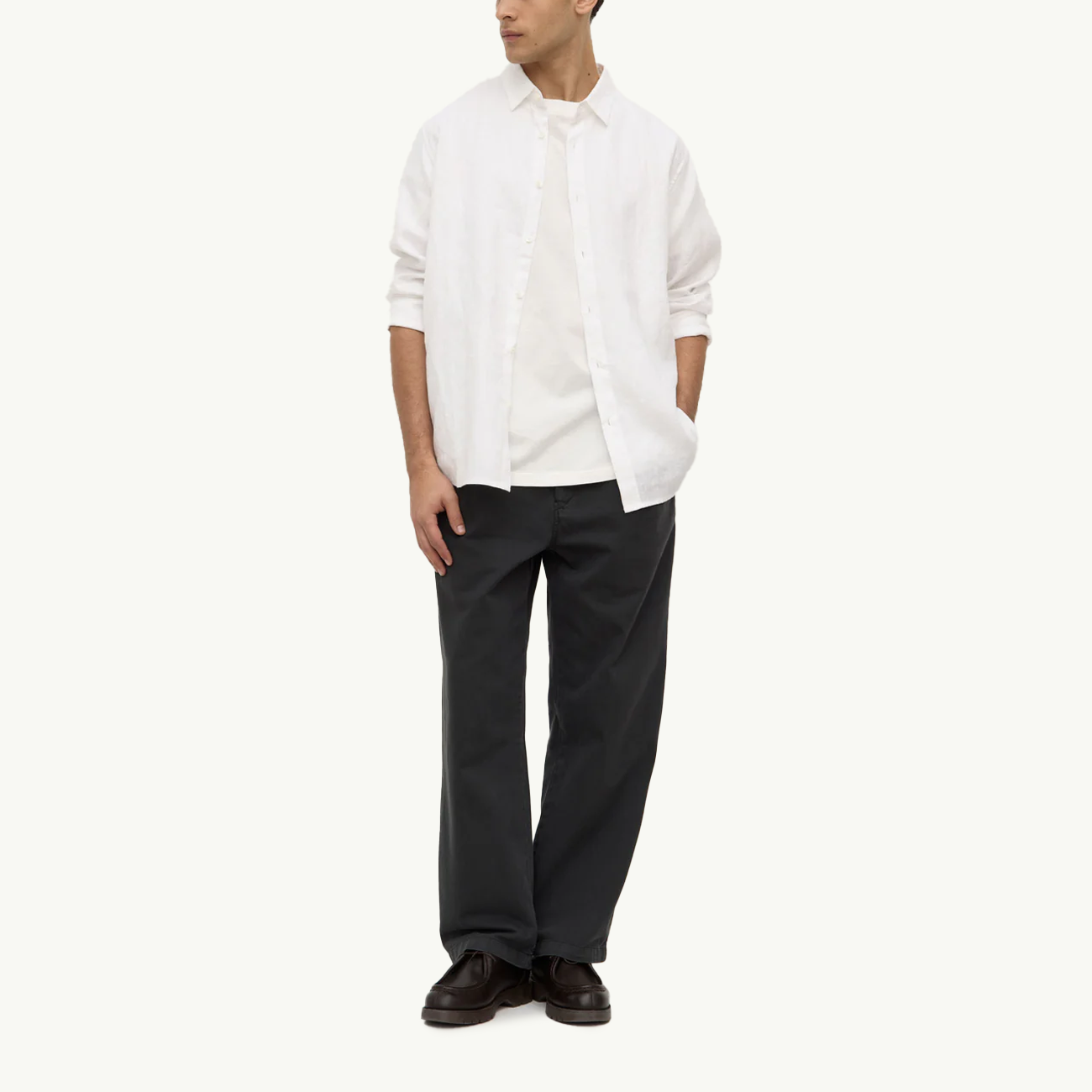 Miles Pleated Chino - Washed Black