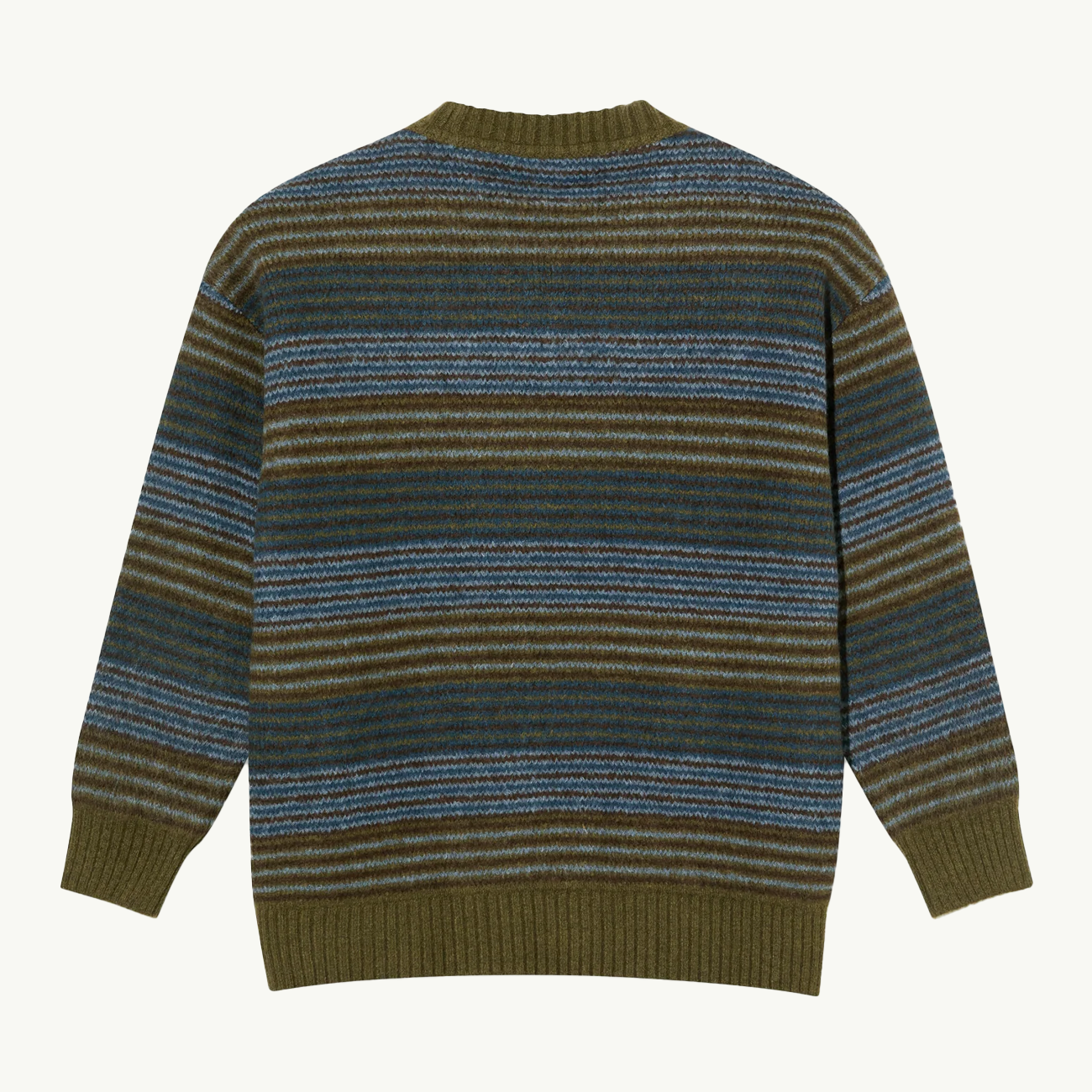 George Sweater - Blue Green Stripe