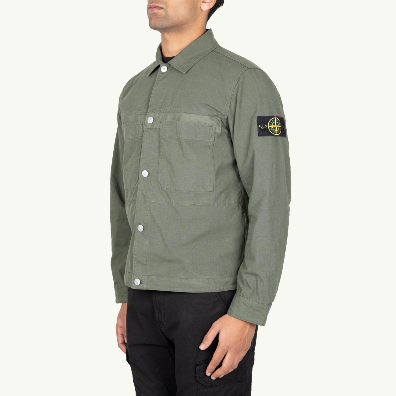 Overshirt Patch Button Up Double Pocket - Musk 5981