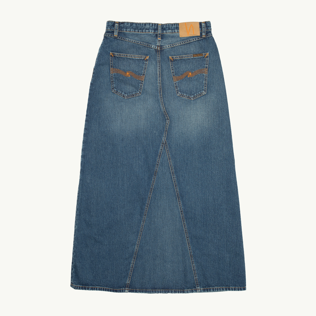 Tanja Skirt Orange Painter - Mid Blue