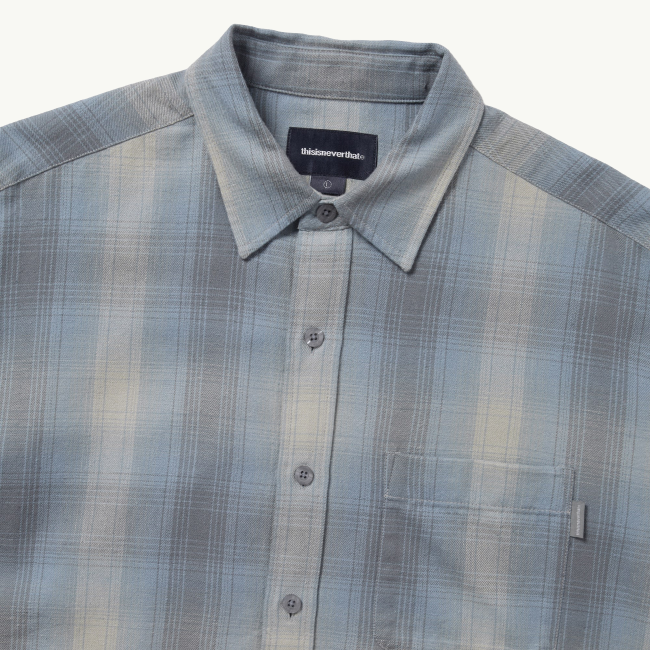 Nep Shadow Check Shirt - Blue