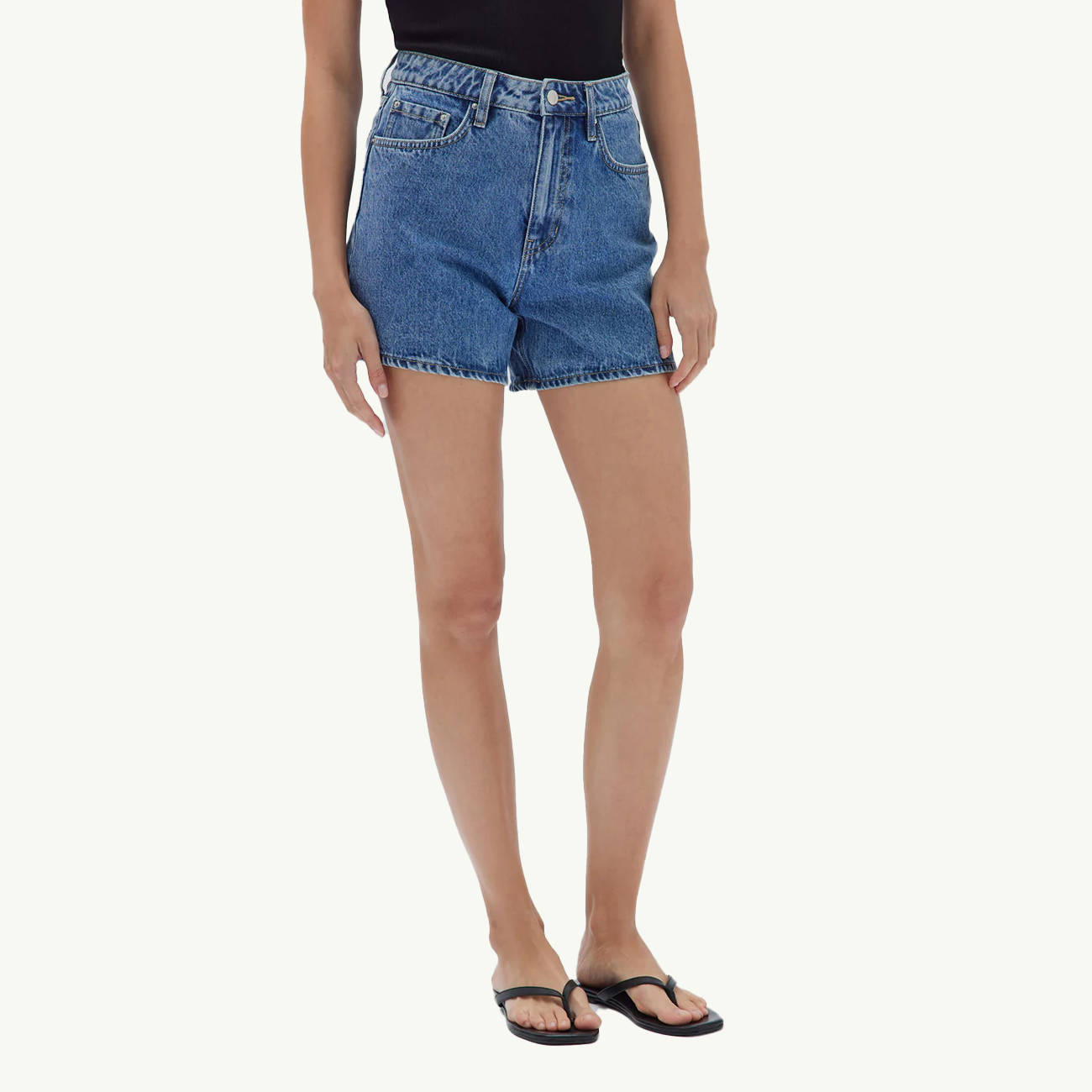 Vintage Denim Short - Dark Stone