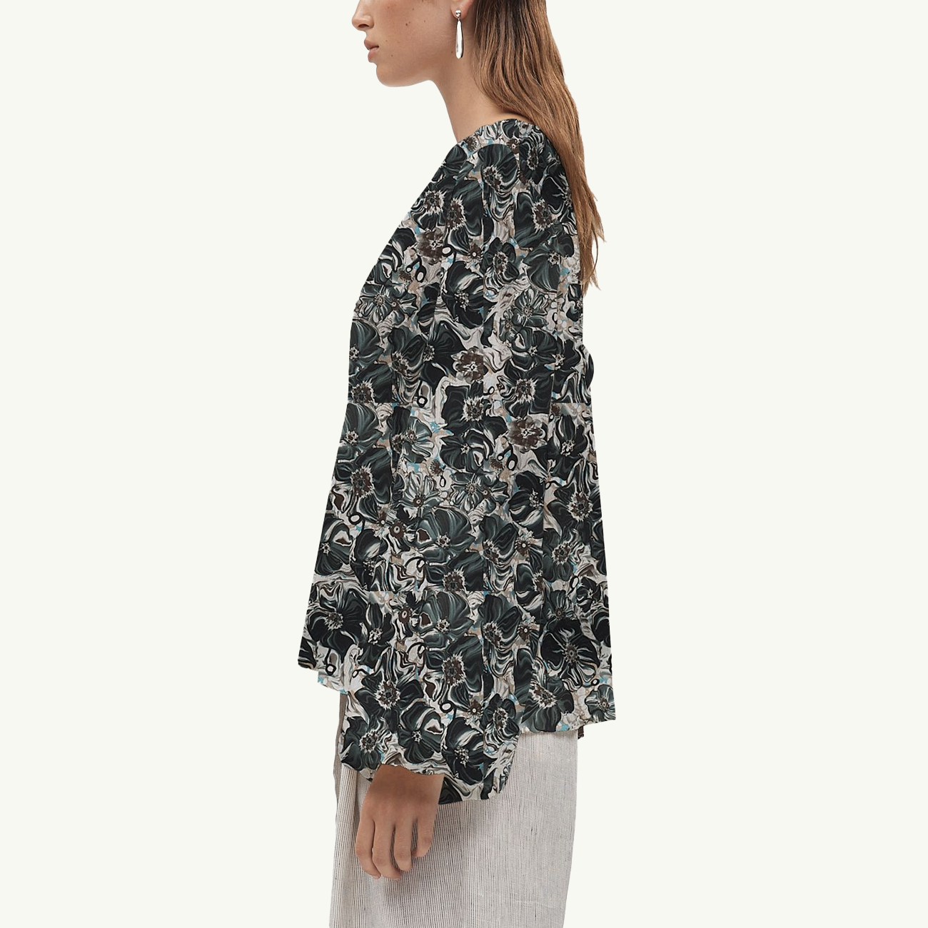 Everly Top - Flora Marble