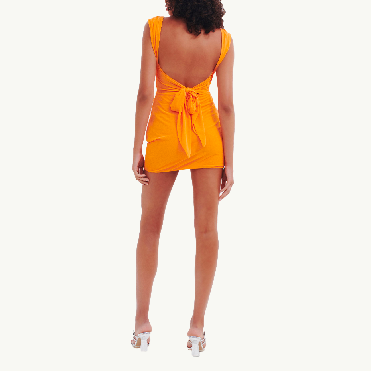 Desire Mesh Mini Dress - Aperol