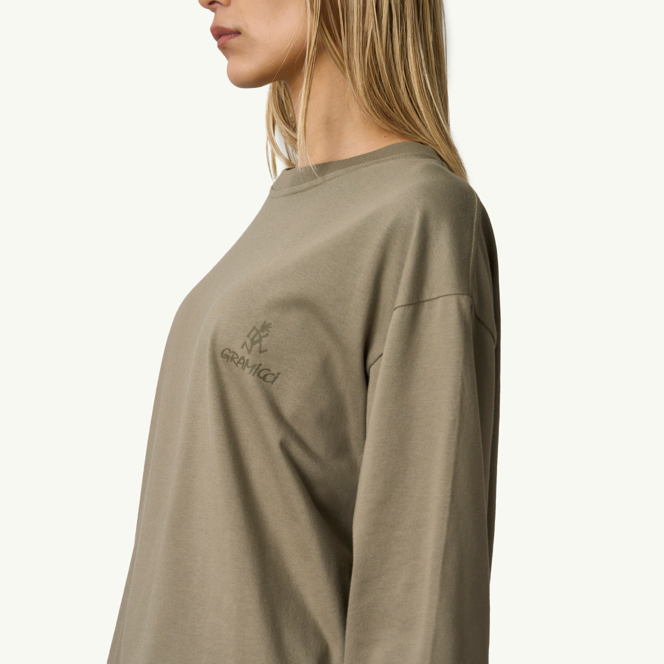 One Point Logo LS Tee - Khaki