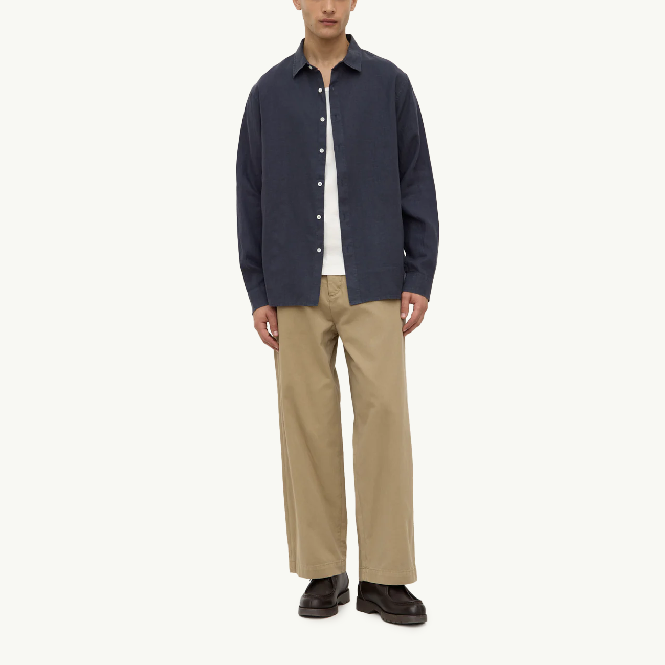 Everyday Linen LS Shirt - True Navy