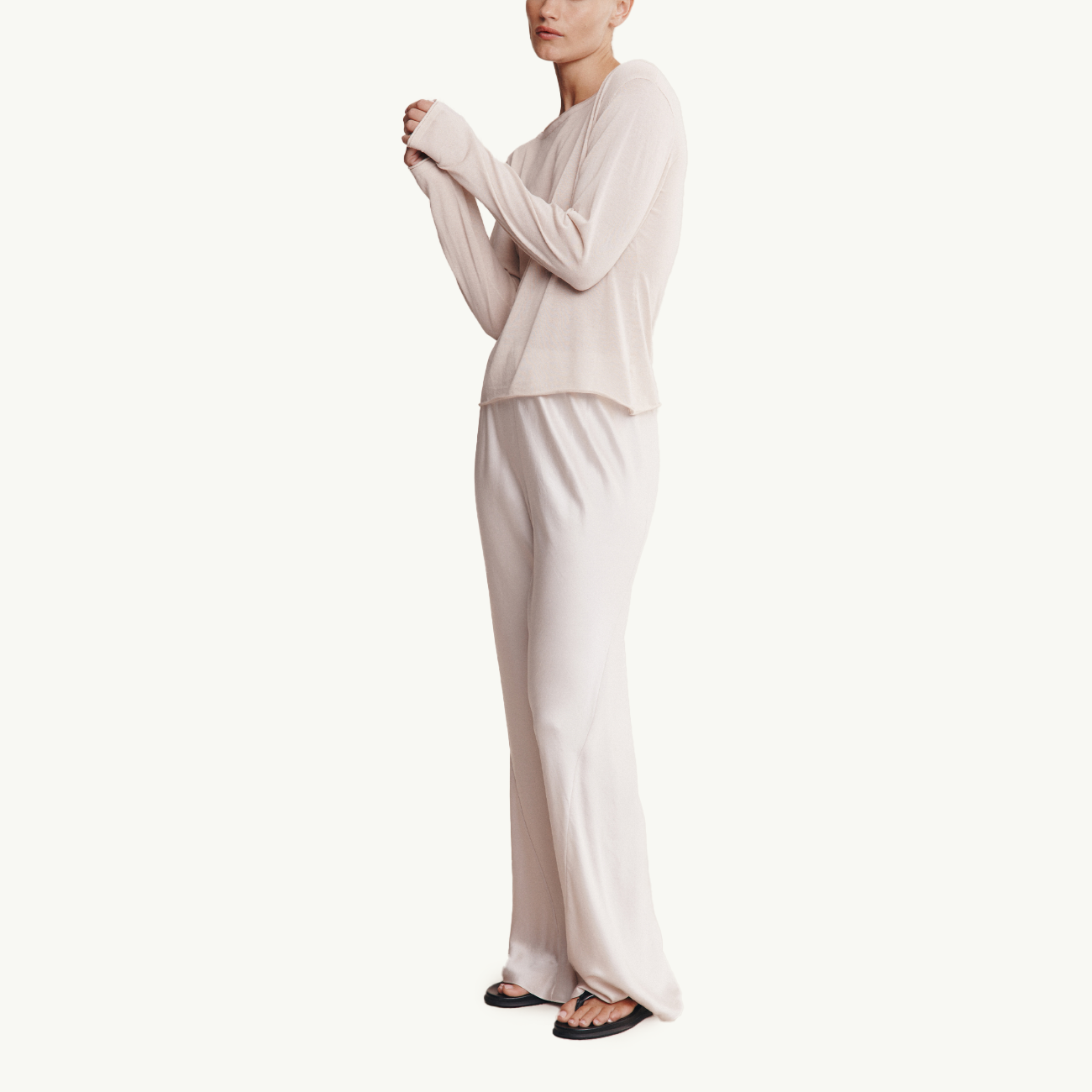 Jill Knit Top - Pearl