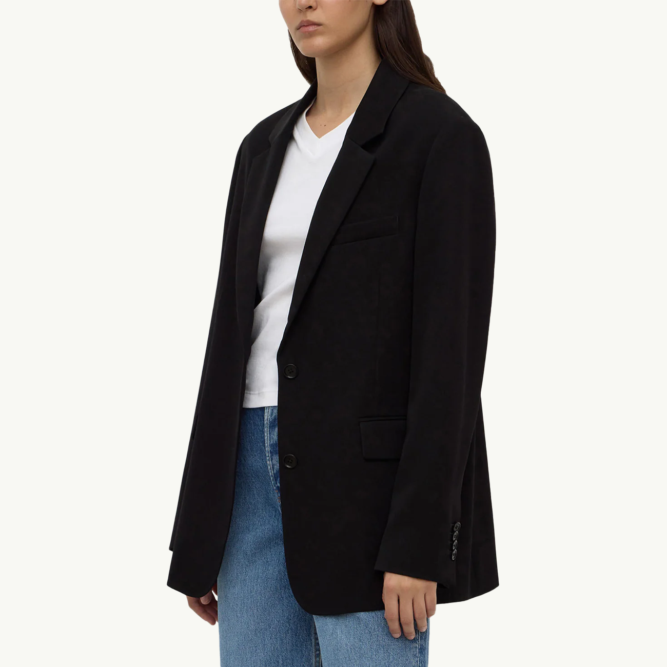 Anika Wool Blazer - Black