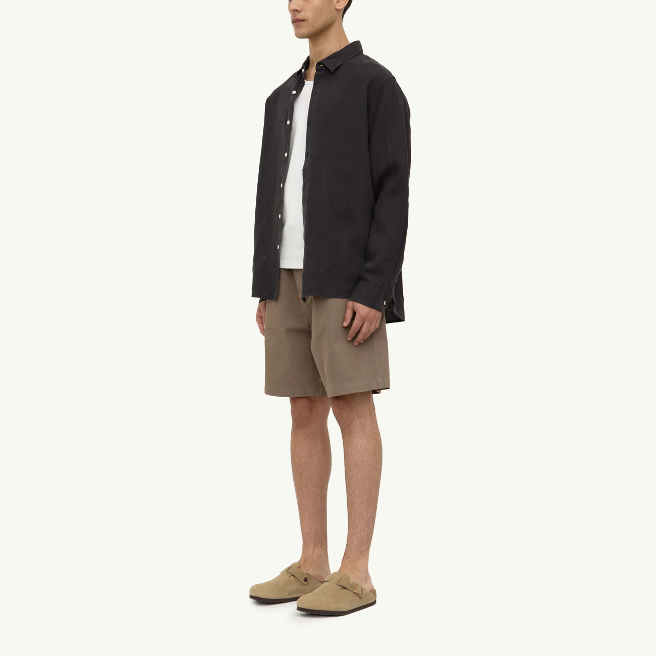 Everyday Linen LS Shirt - Black