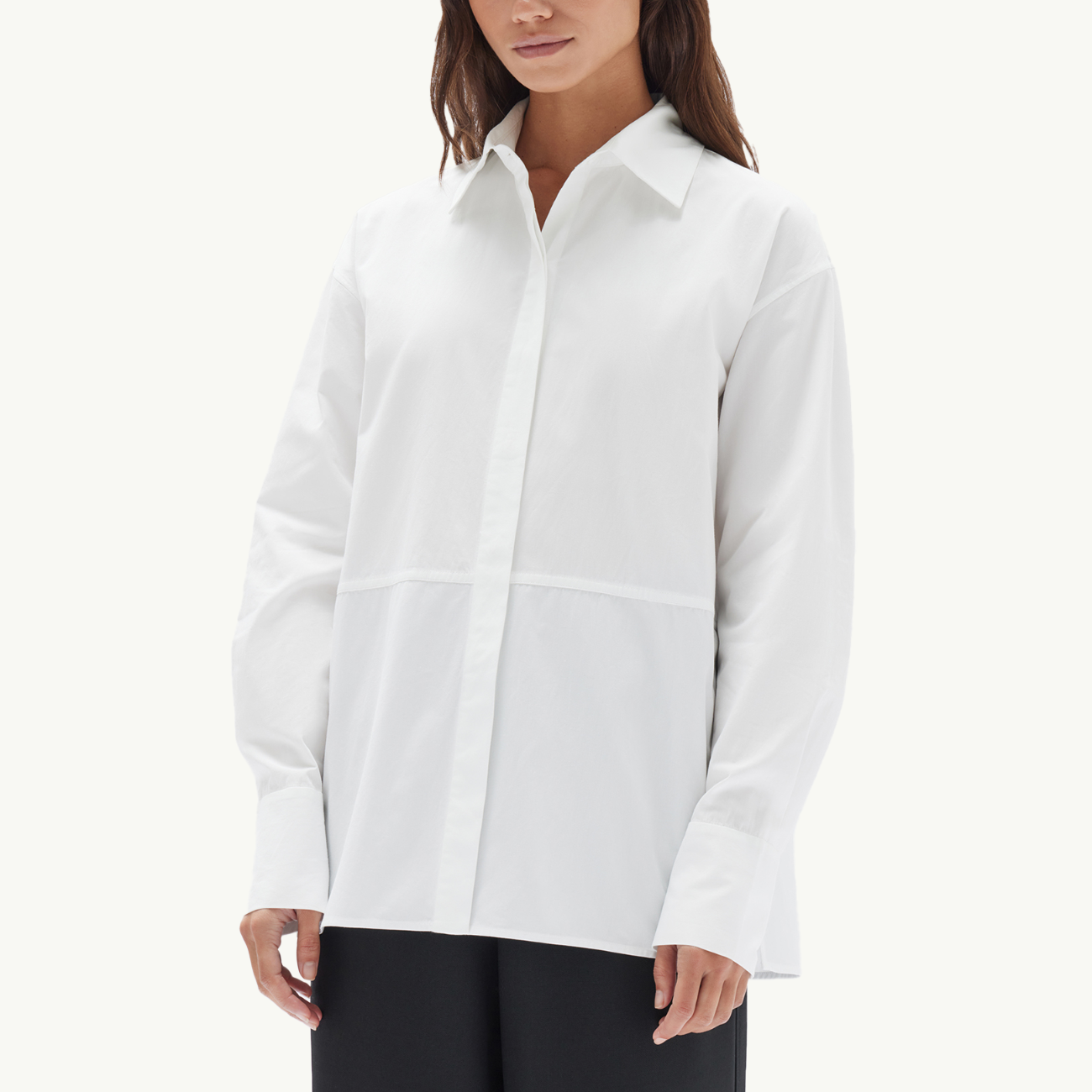 Astrid Cotton Poplin Shirt - White
