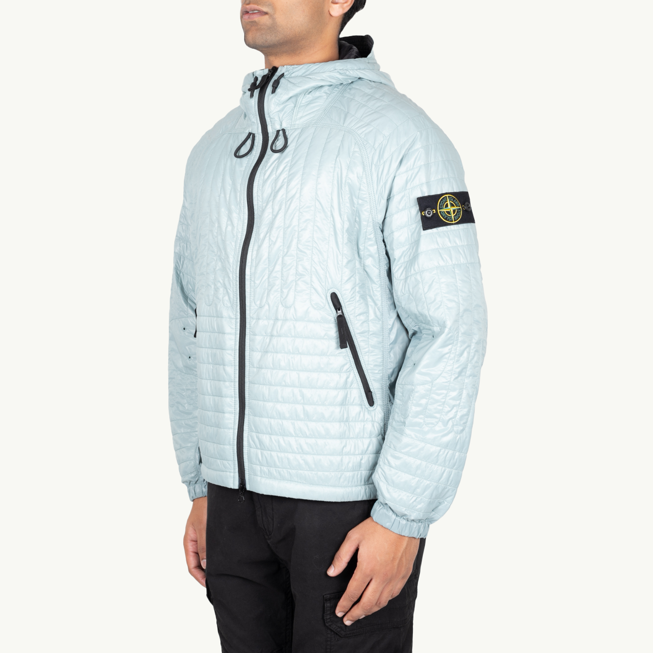 Jacket Patch Hooded Primaloft - Grey Green 6681