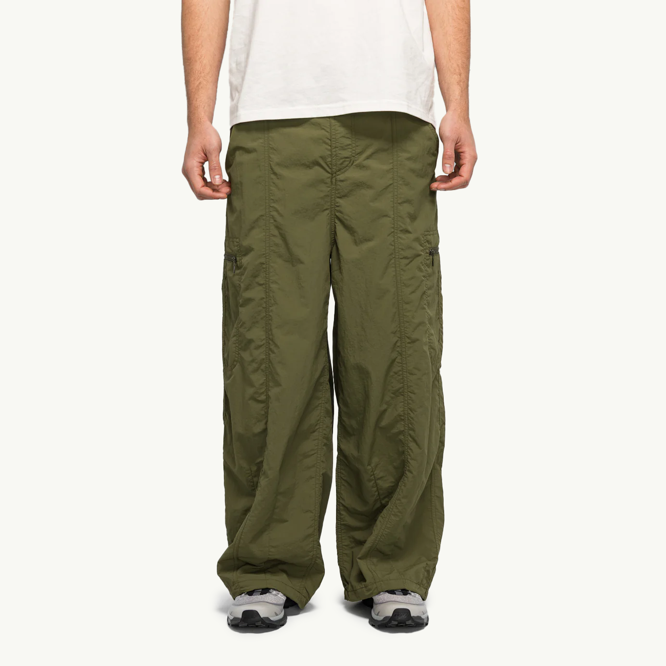 Women's Nylon Balloon Pant - Olive