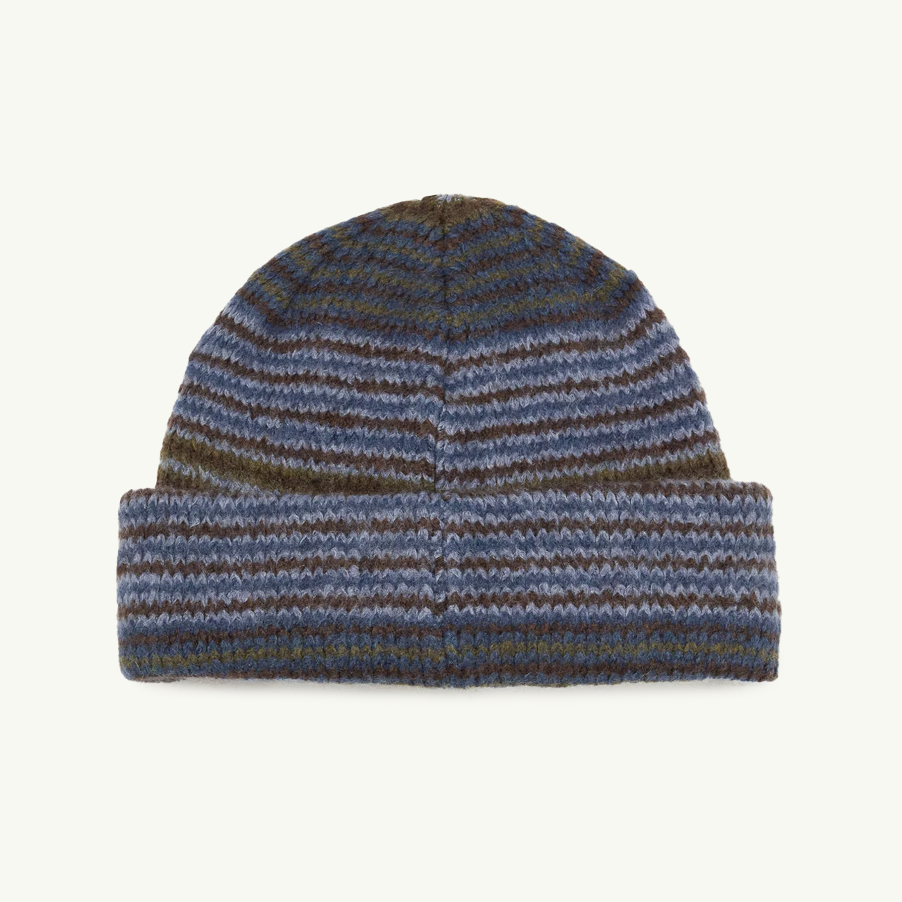 George Beanie - Blue Green Stripe