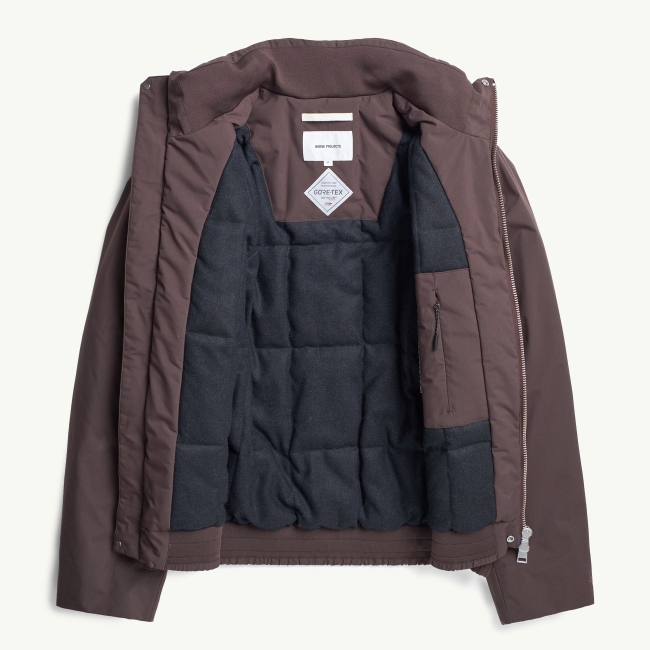 Kastrup Gore-Tex Windstopper Bomber Jacket - Seal Brown