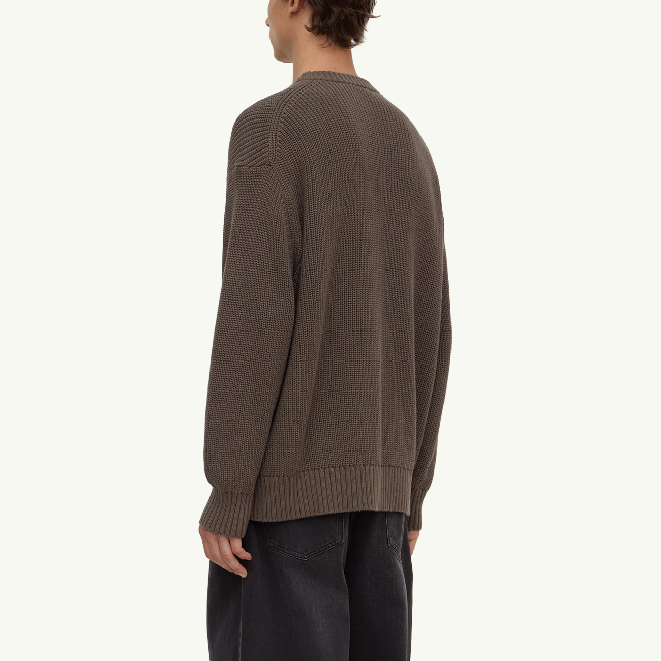 Carson Cotton Rib Knit - Bark