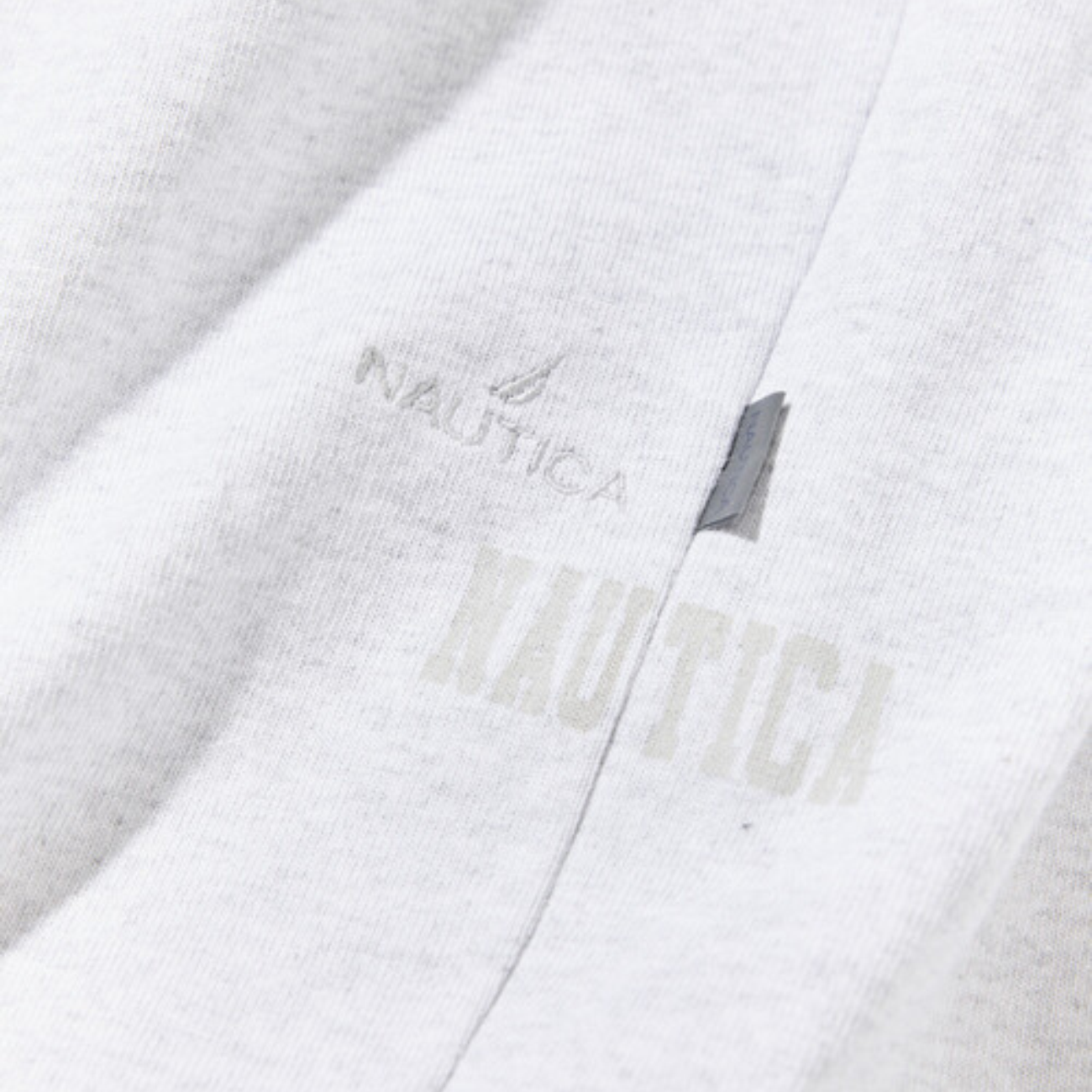 Hidden Nautica Logo Shorts - Light Grey
