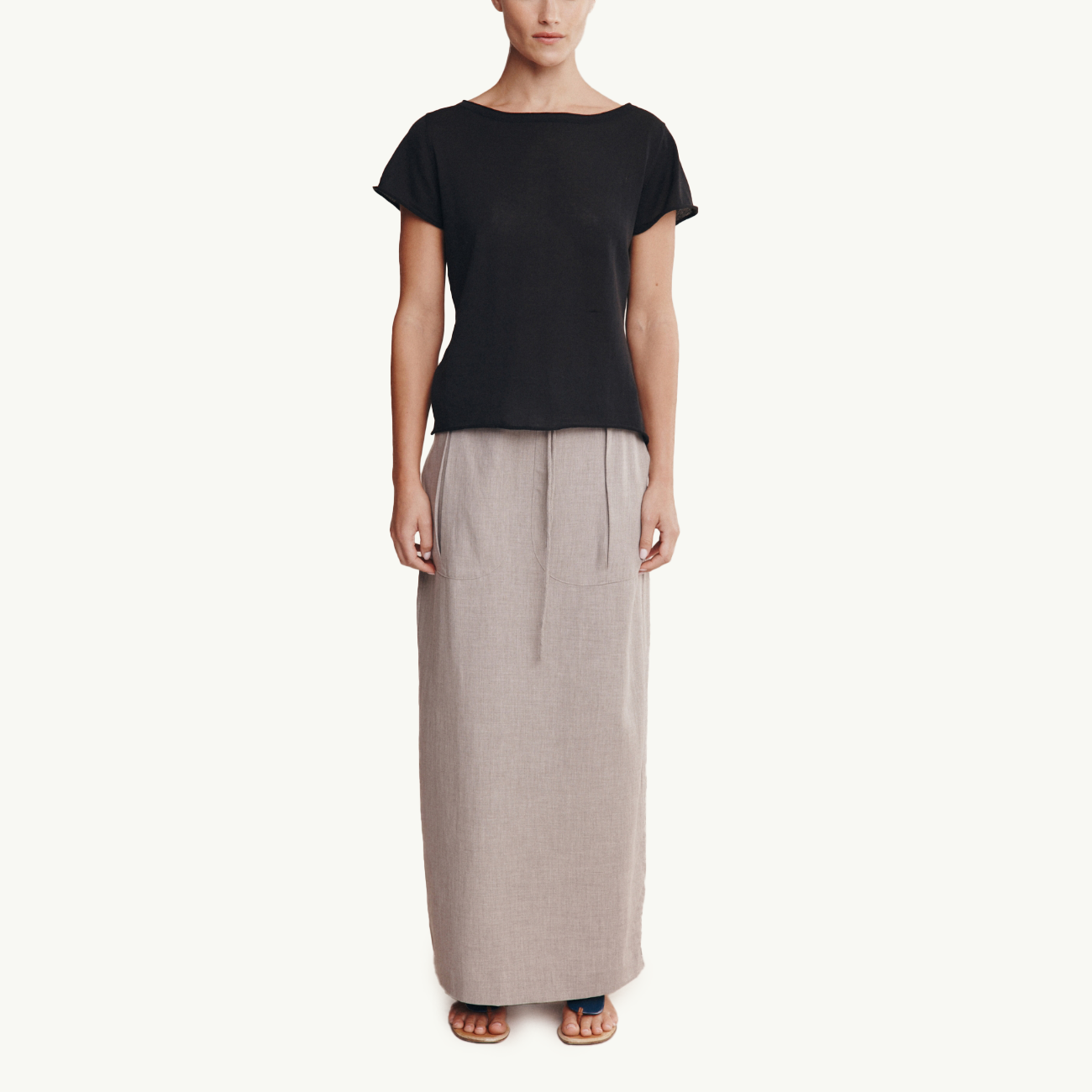 Lill Knit Tee - Black