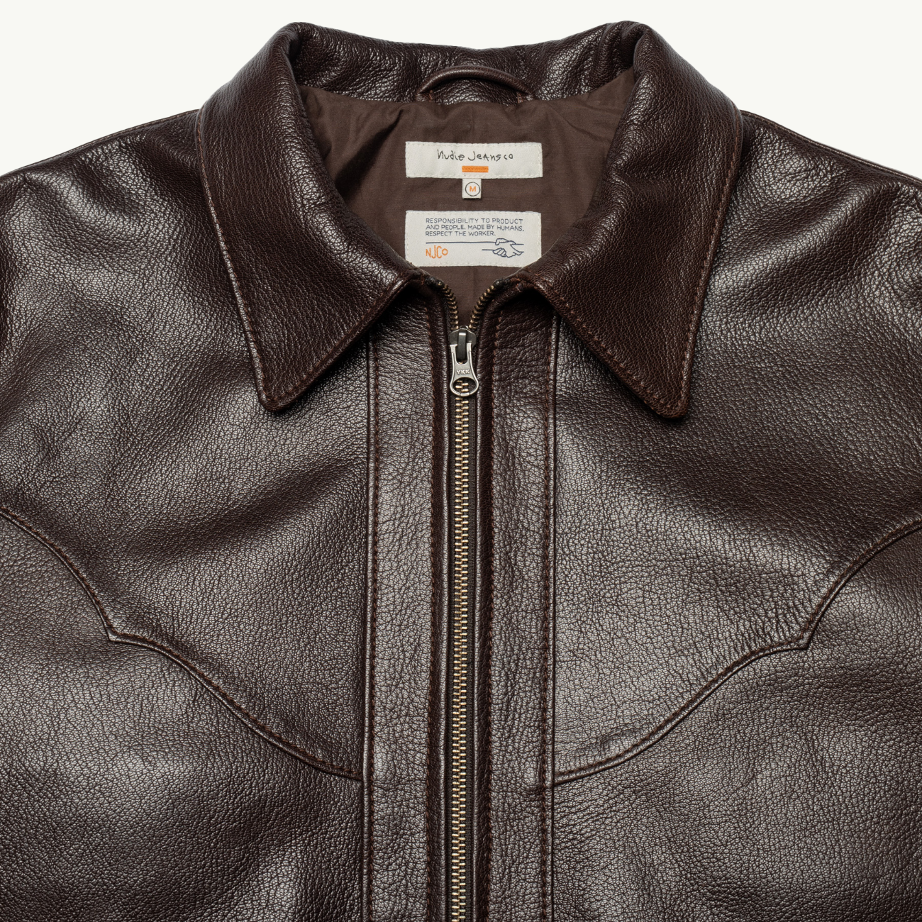 Joppe Western Leather Jacket - Brown