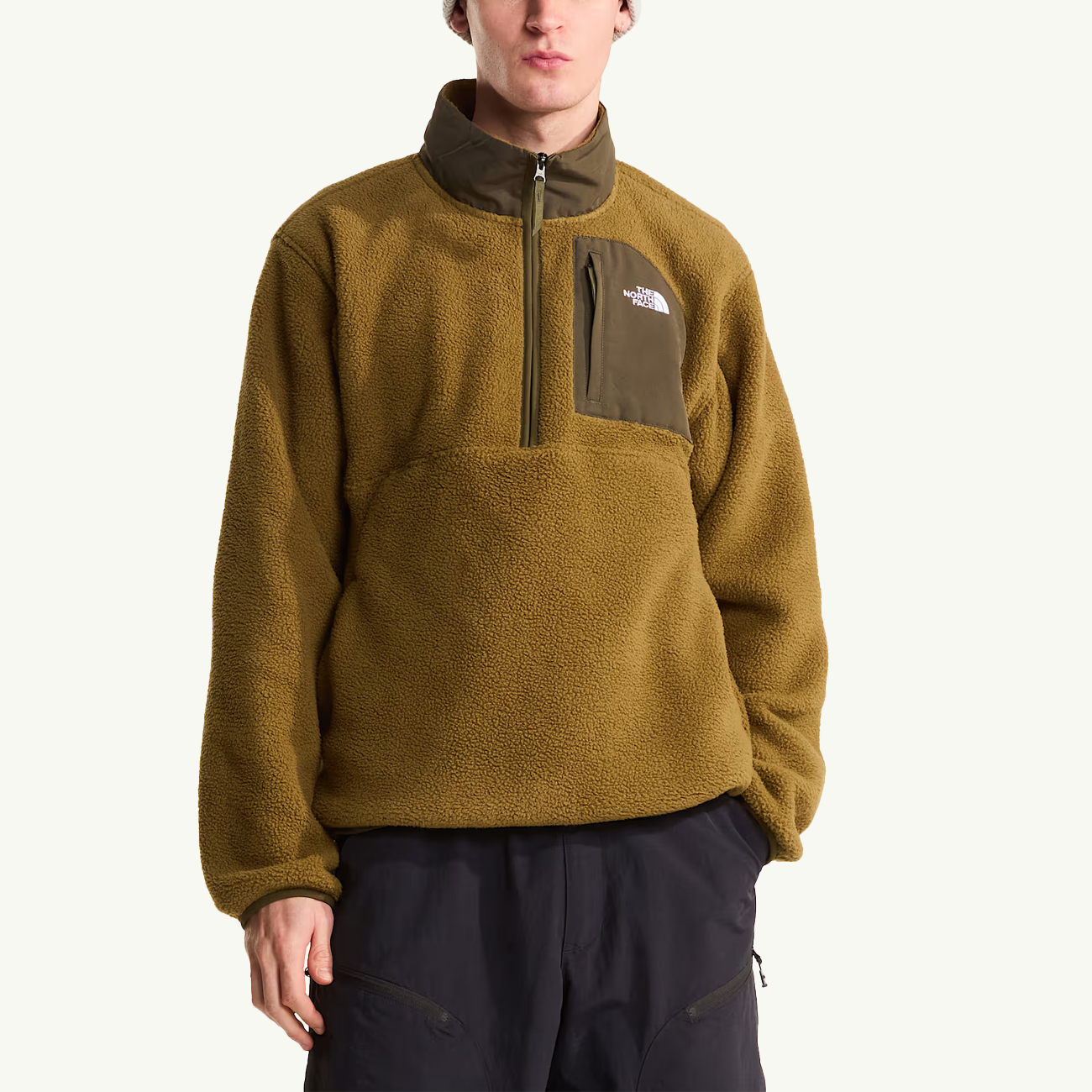 Yumiori Off Peak 1/2 Zip - Caraway Seed/New Taupe Green