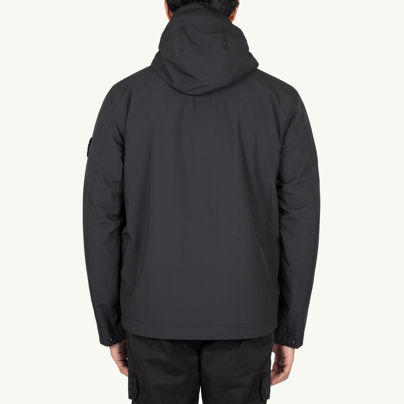 Jacket Patch Hooded Soft Shell Primaloft - Black 2981