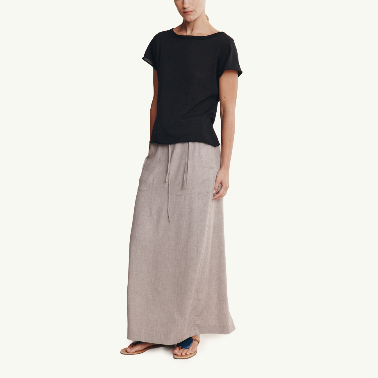 Lill Knit Tee - Black