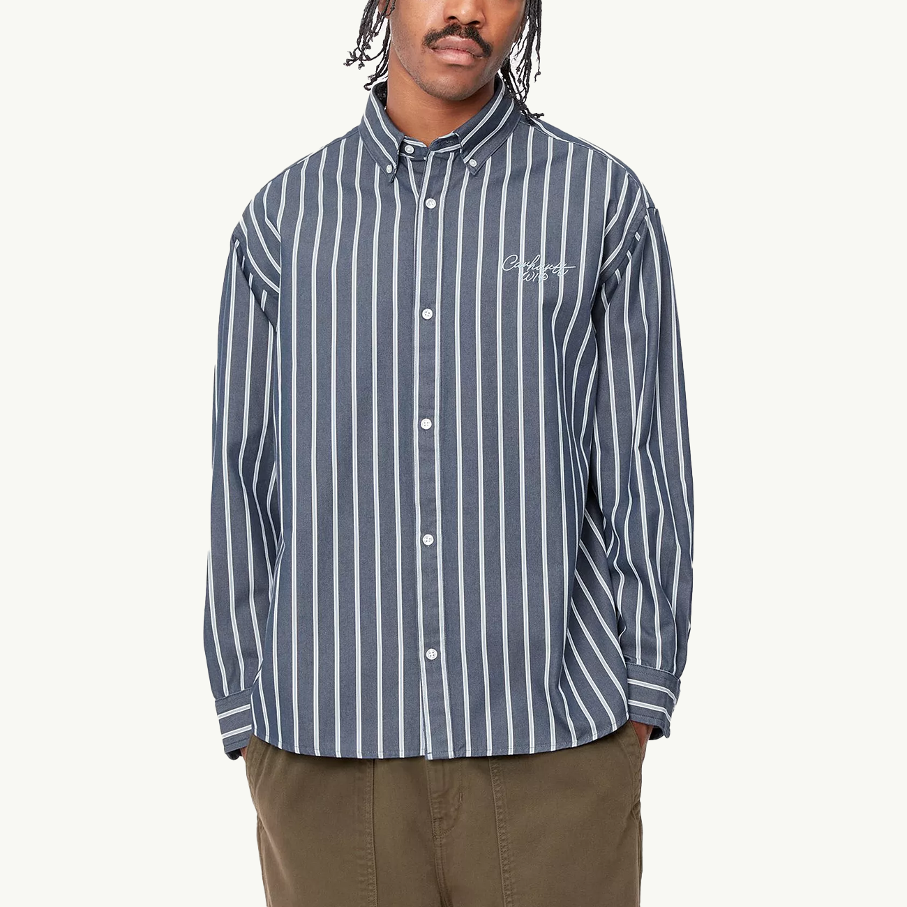 LS Signature Shirt - Betz Stripe/Air Force Blue