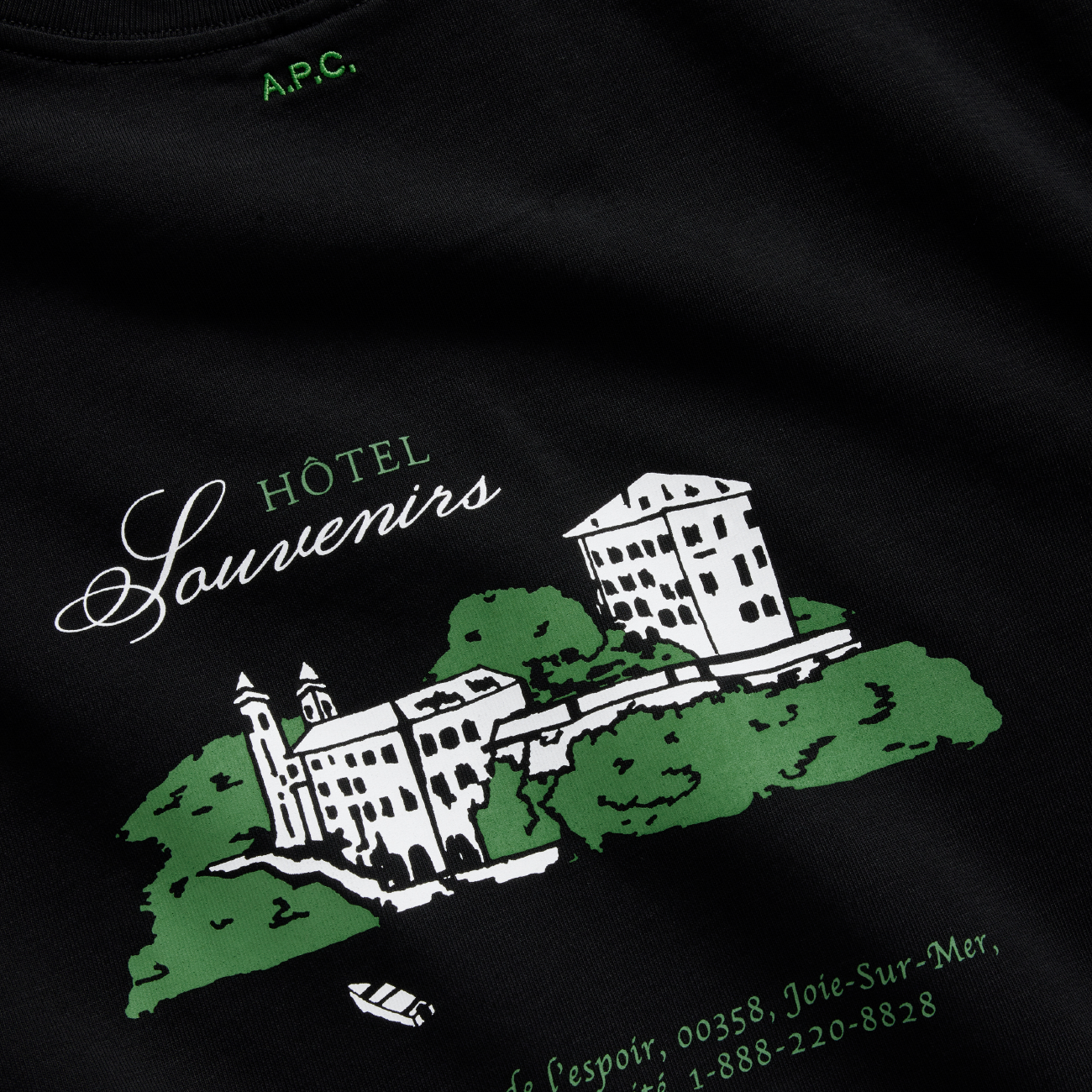 A.P.C. x JJJJound T-Shirt Hotel - Noir