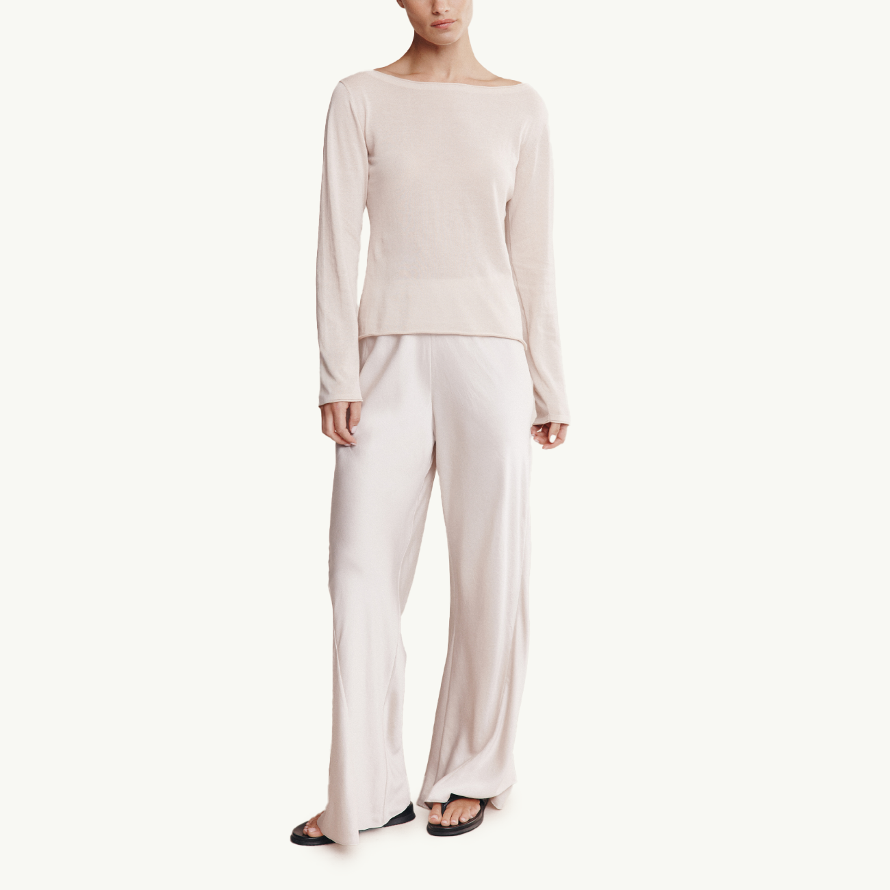 Jill Knit Top - Pearl