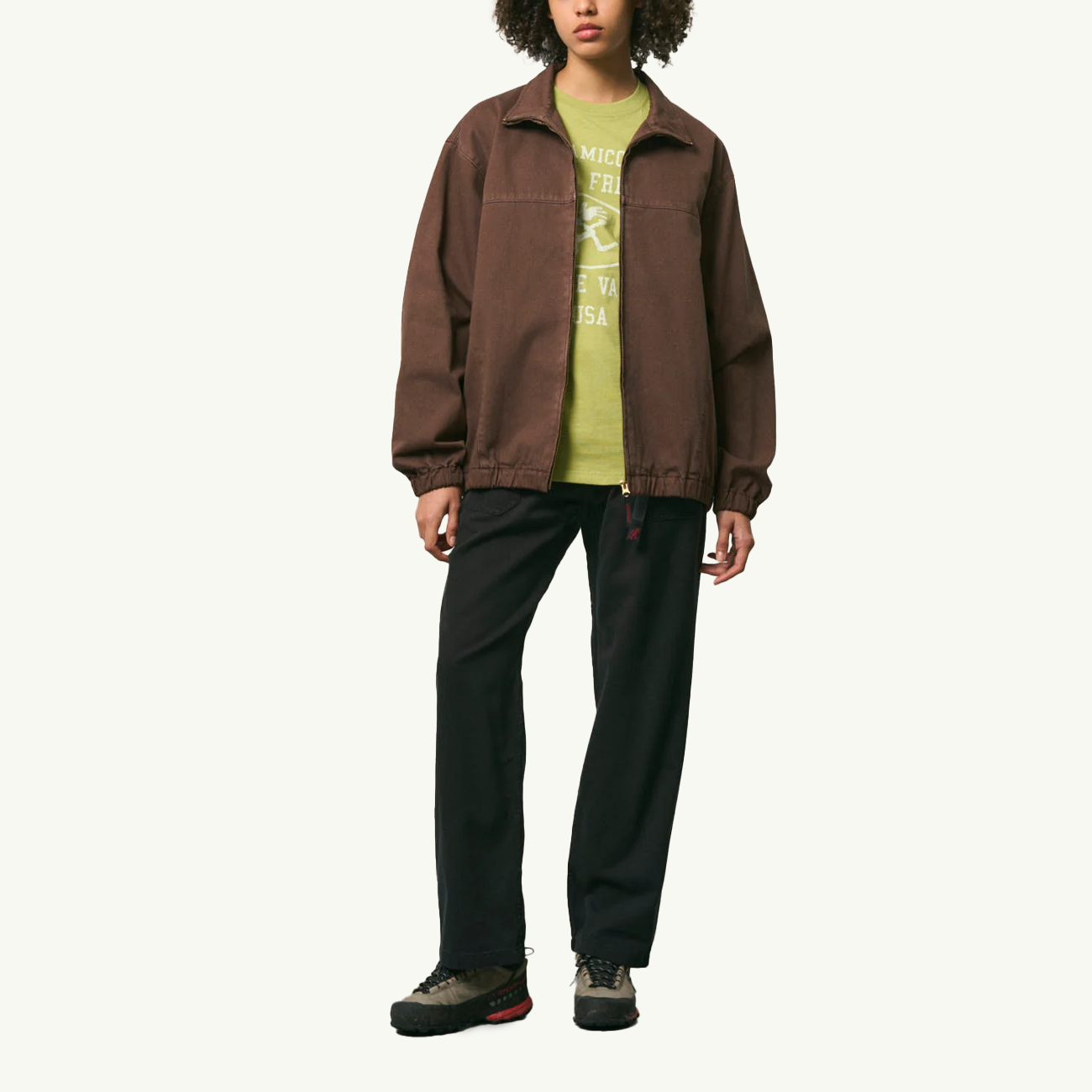 Twill Around Jacket - Brown Pigment