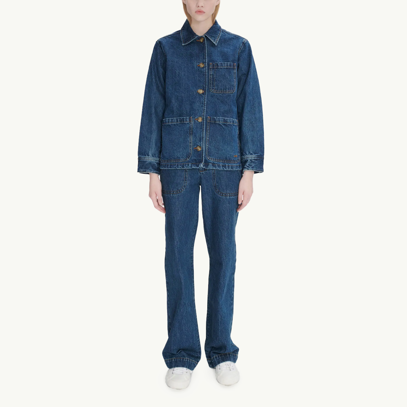 Women's Silvana Logo Jacket - Washed Indigo