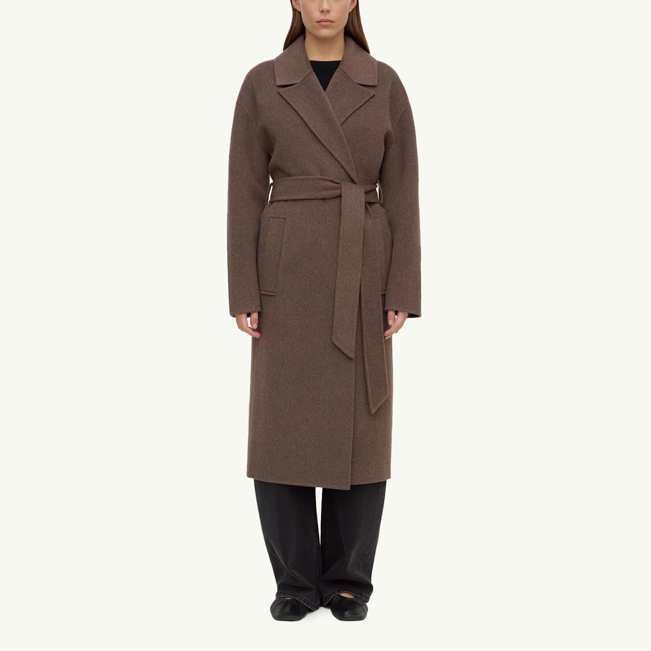 Ivy Wool Coat - Cocoa Marle