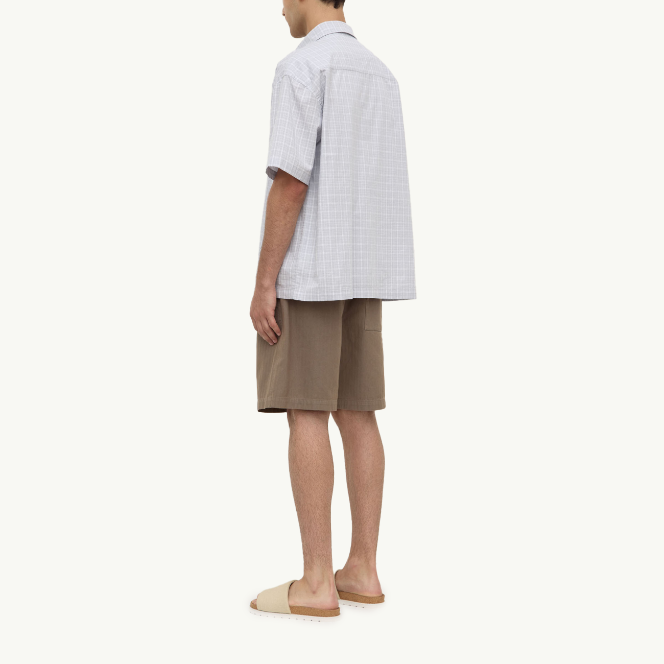 Jules Check Shortsleeve Shirt - Cloud/Antique White