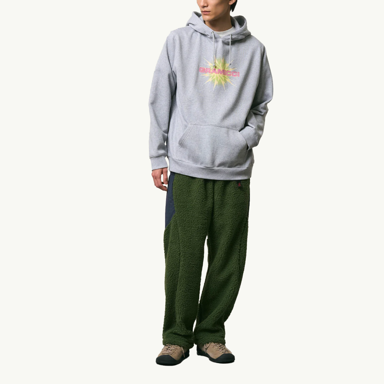 Starburst Hooded Sweatshirt - Grey Heather