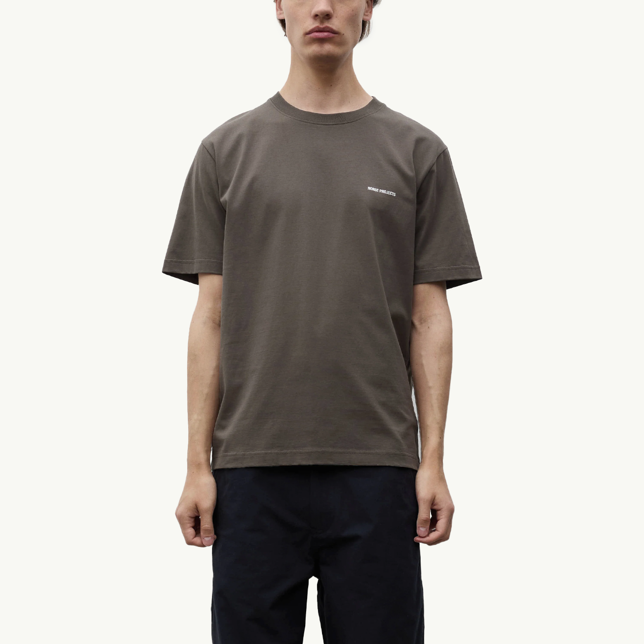 Dyrehaven Organic Logo Print T-Shirt - Beluga