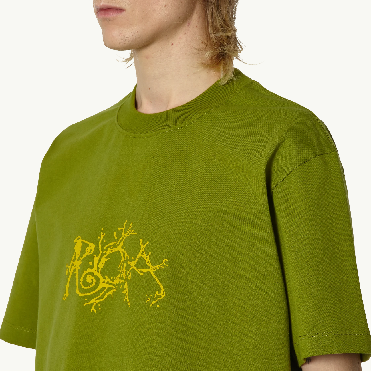 Graphic Boxy SS Tee - Cardamom