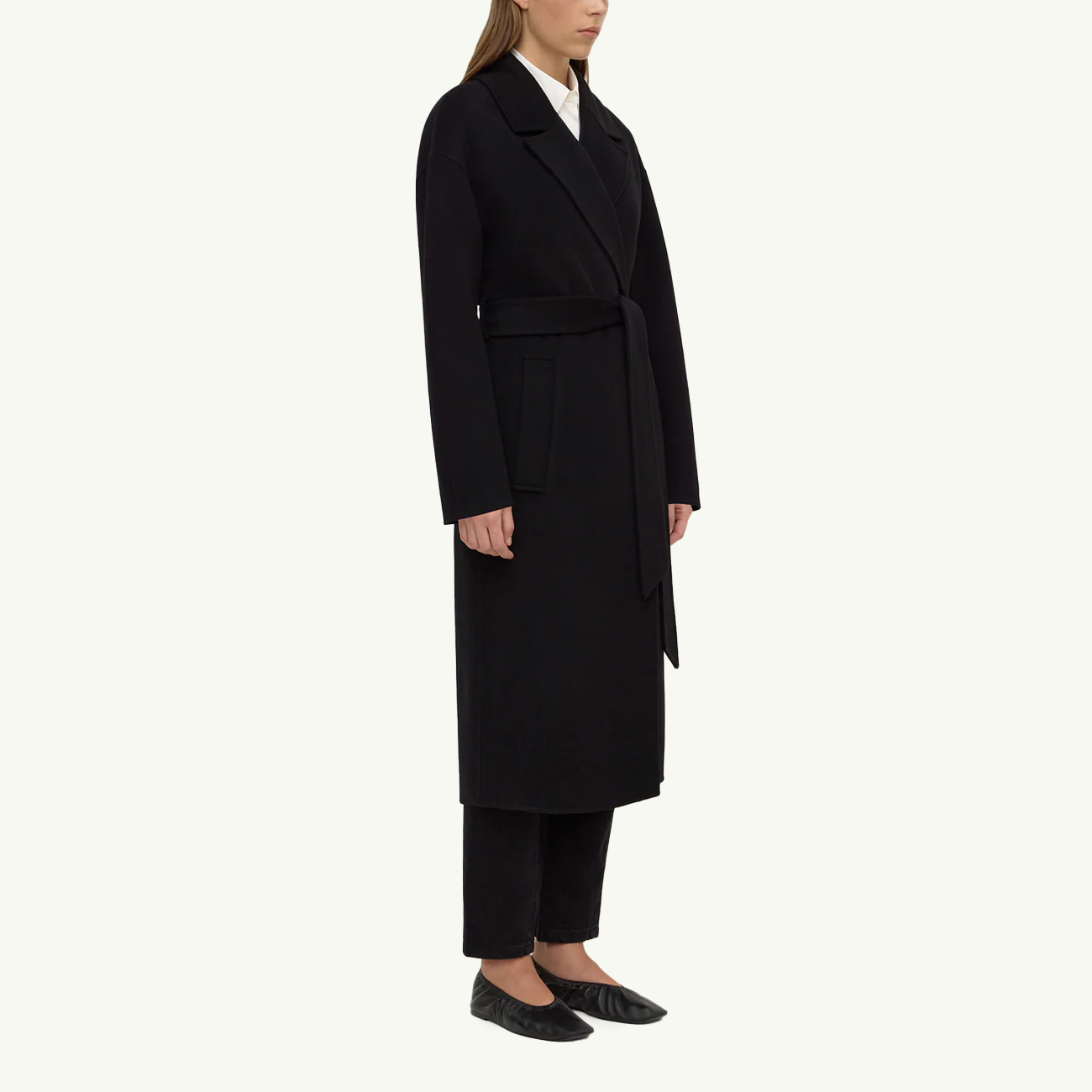 Ivy Wool Coat - Black