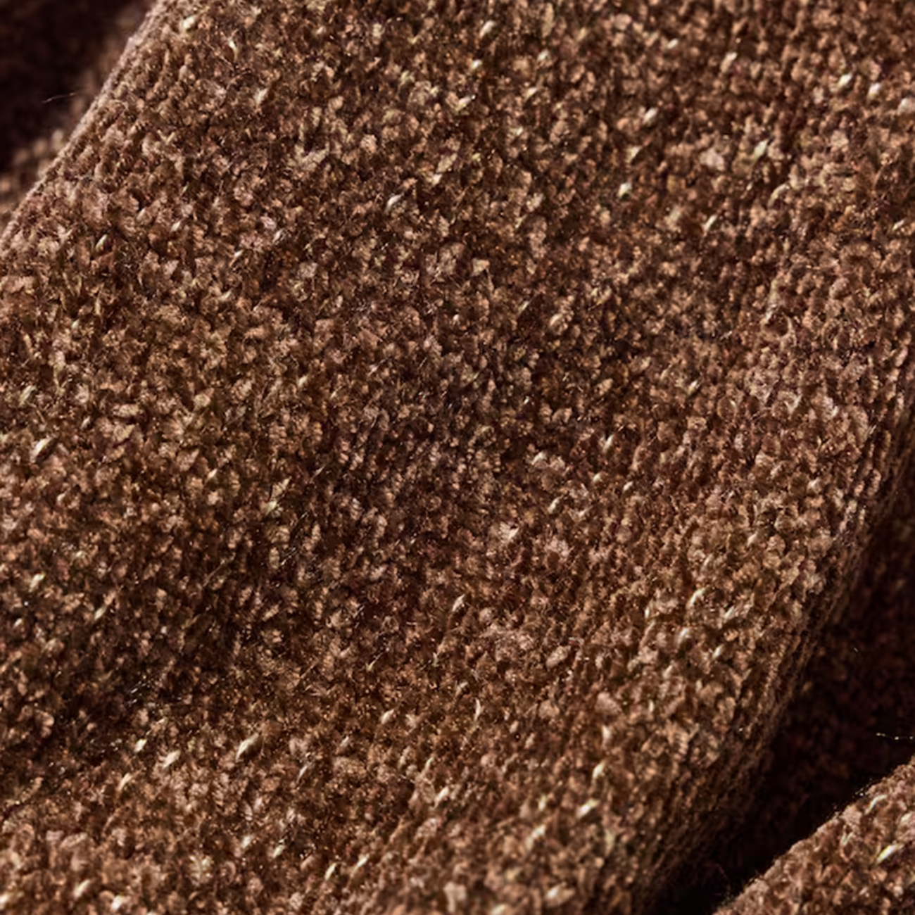 Mall Yarn Sweater Zip Hoodie - Brown