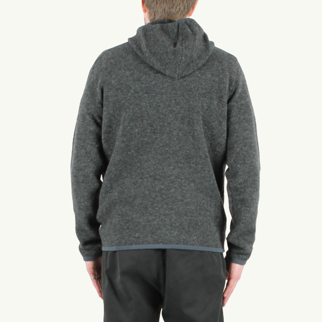 Knitwear Stellina Wool Blend Hooded Quarter Zip - Lead Grey 6281