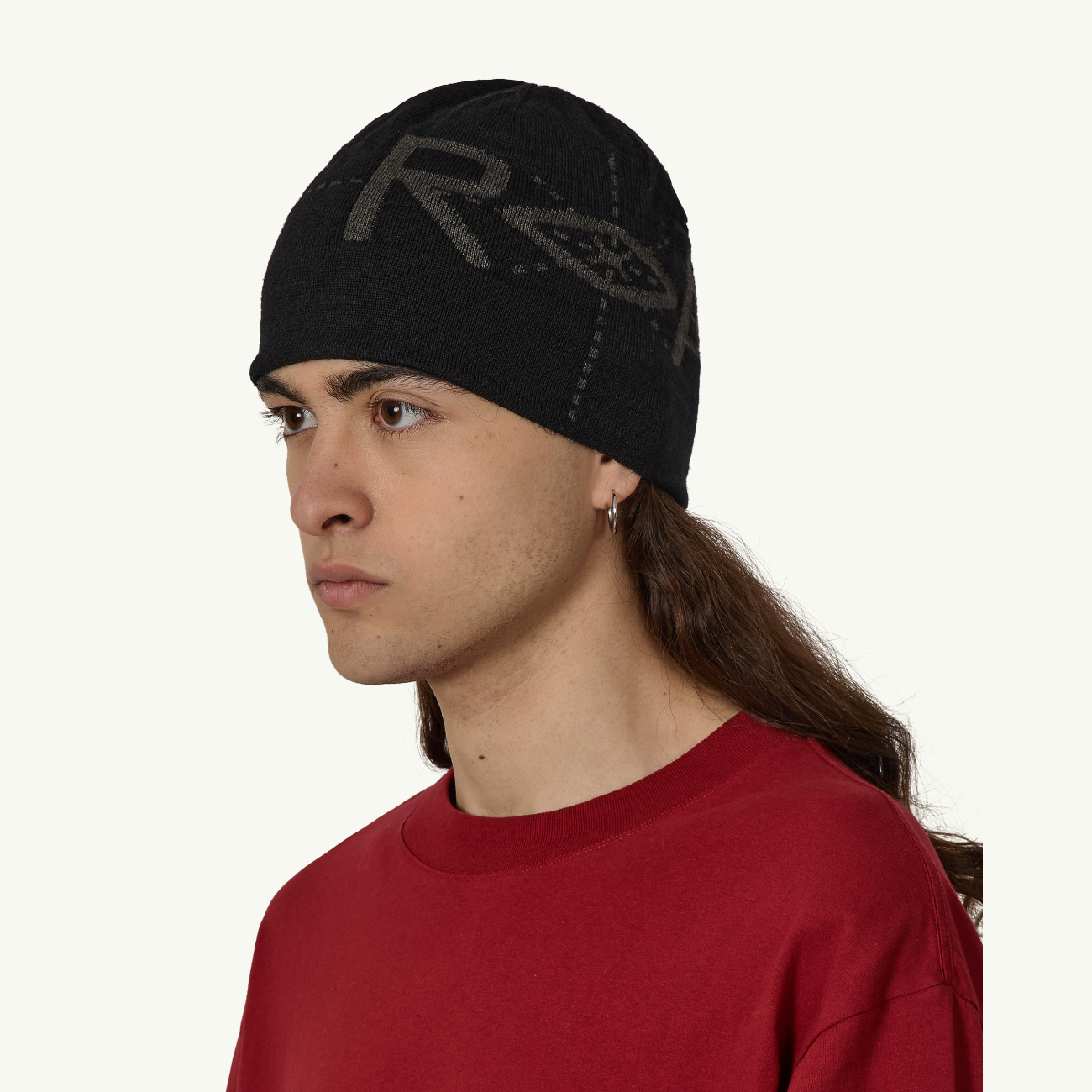 Dial Wool Beanie - Black