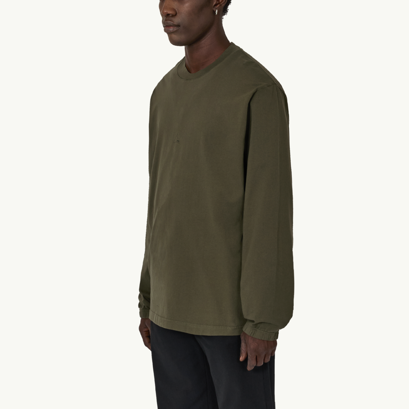 Logo Organic Long Sleeve - Olive