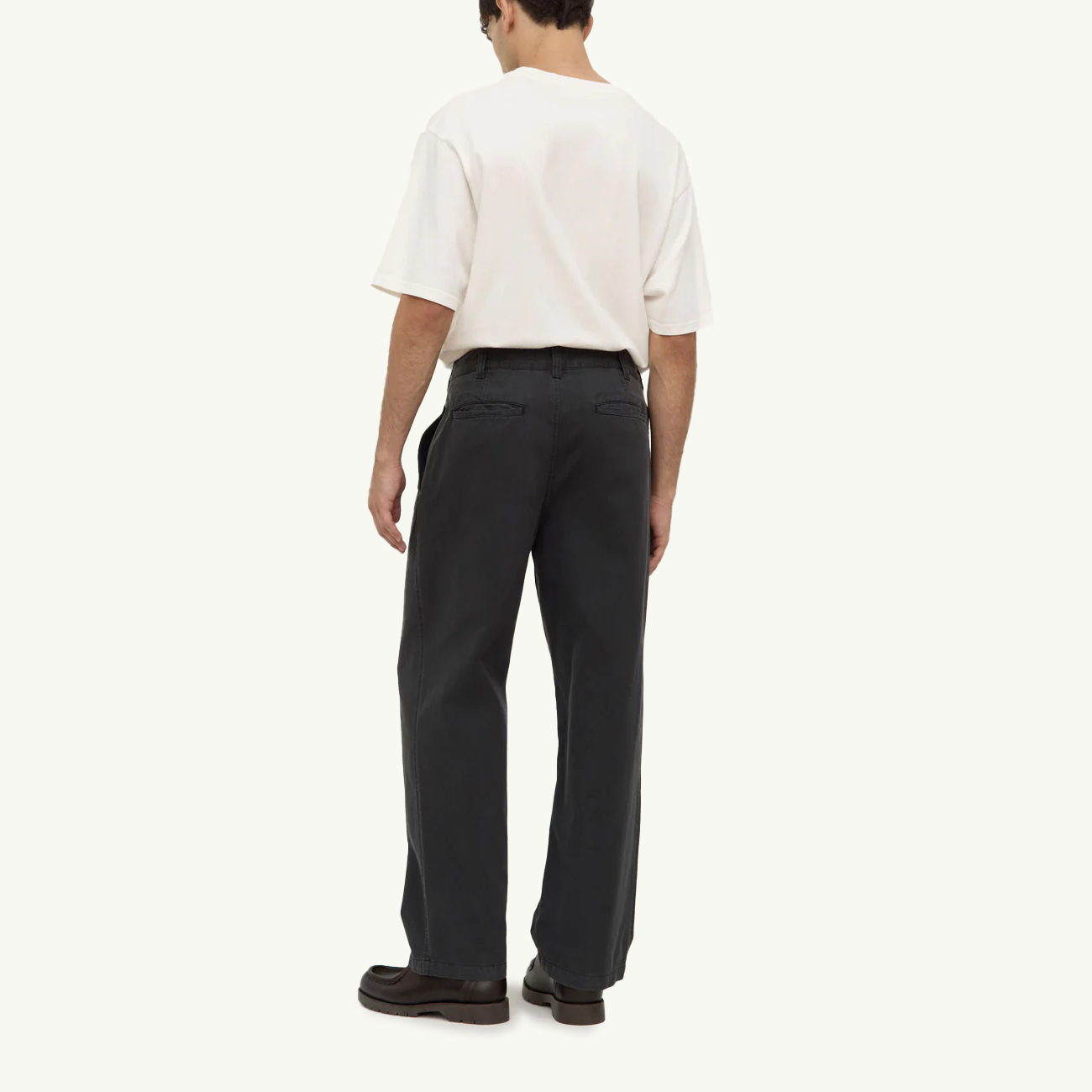 Miles Pleated Chino - Washed Black