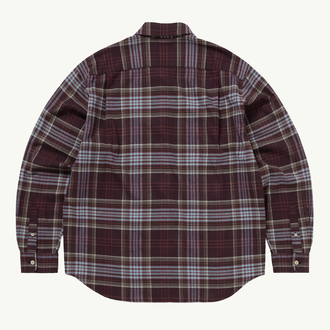 Flannel Check Shirt - Burgundy