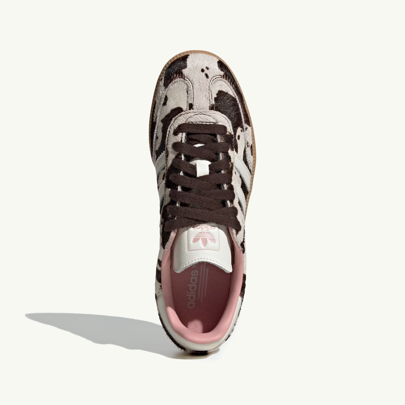 Women's Samba OG 'Cow Print' - Dark Brown/Off White/Gum
