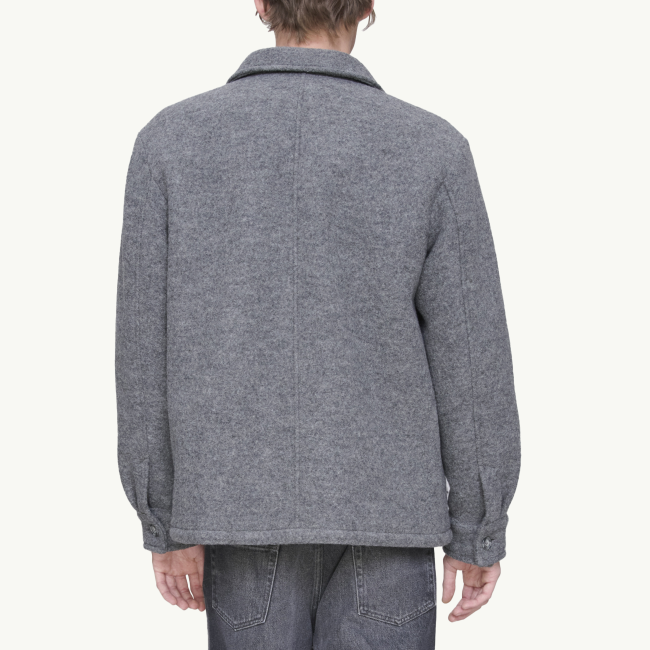 Emile Logo Jacket - Heathered Grey