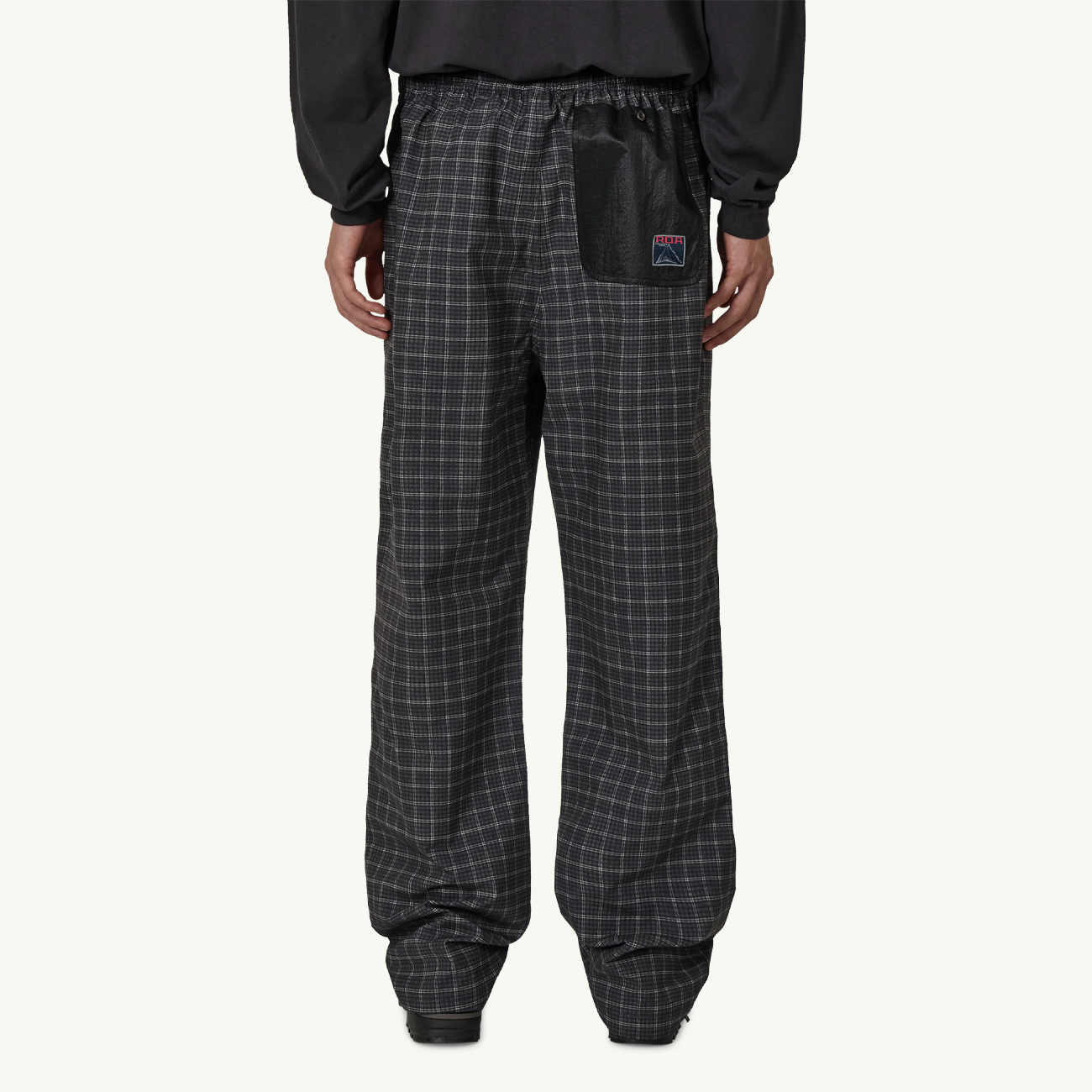 Aair Floweave Printed Check Pants - Anthracite