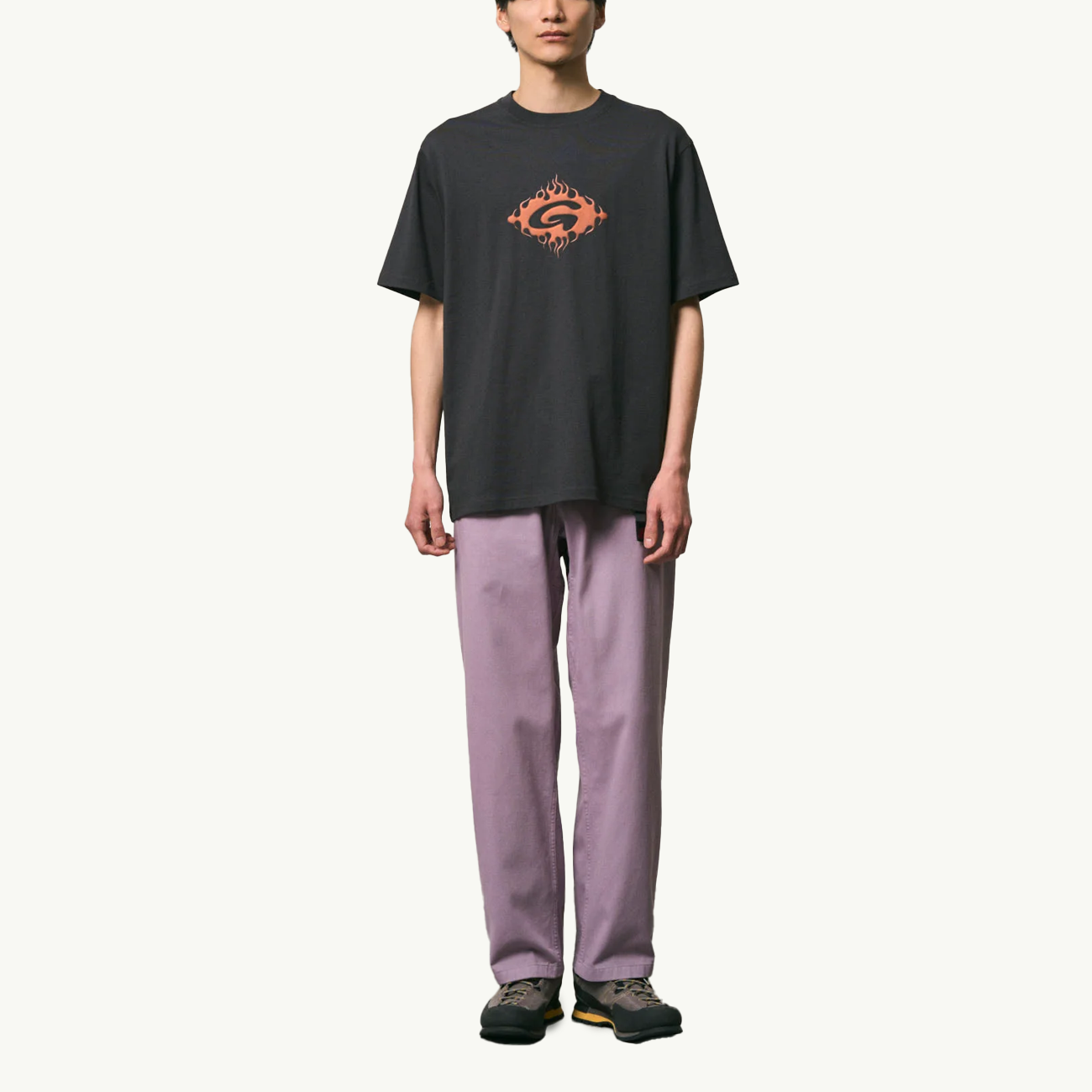 Flames Tee - Vintage Black