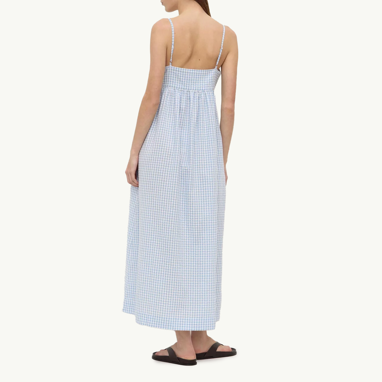 Ainslee Midi Dress - Blue Check