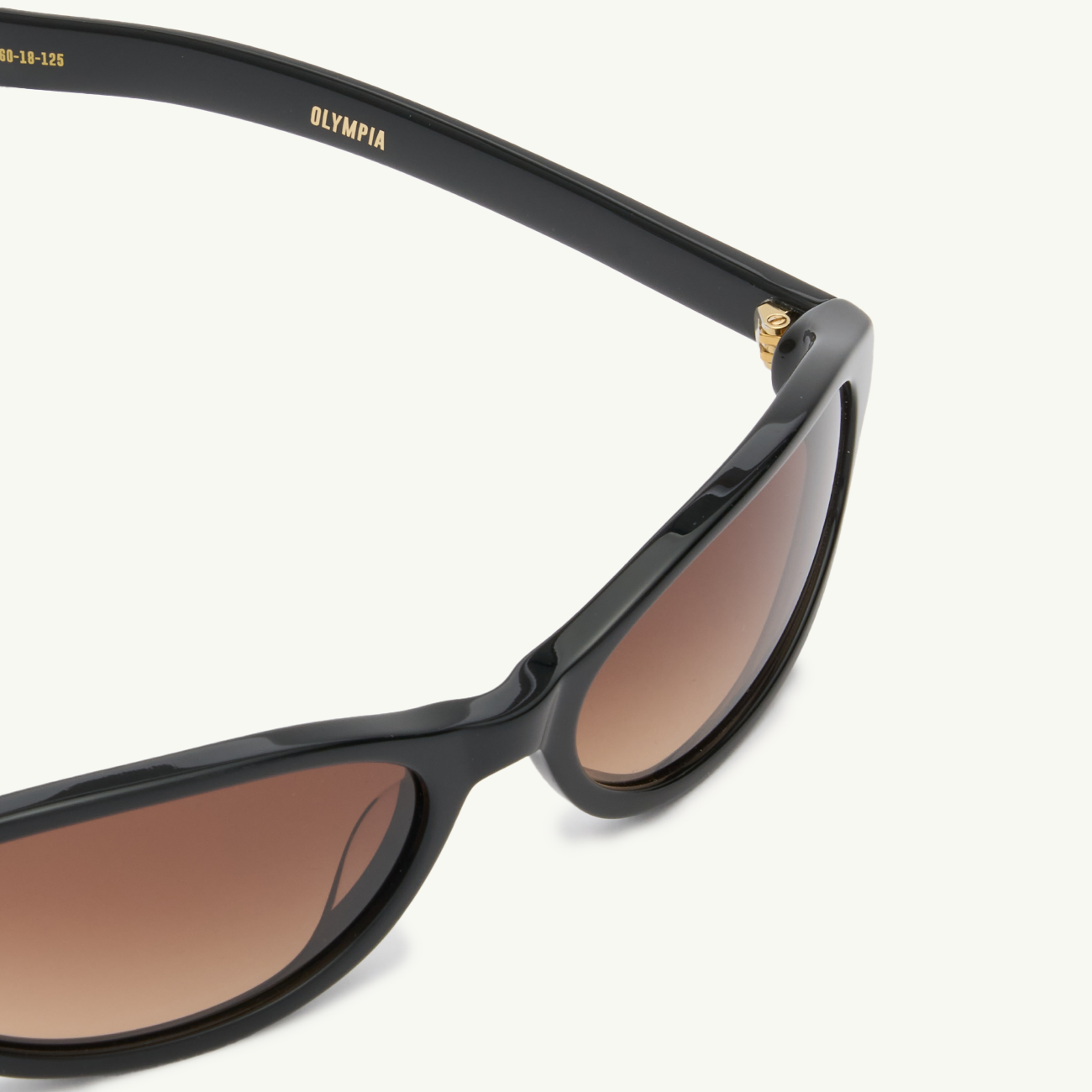 Olympia - Solid Black/Brown Gradient Lense